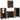 Badkamermeubelset 4 pcs Multikleur Massief gerecycled hout