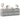 Tv-meubel met LED 140x34x50 cm bewerkt hout betongrijs