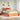 Bed met boekenkast zonder matras grenenhout wasbruin 140x190 cm