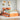 Bed met boekenkast zonder matras grenenhout wasbruin 135x190 cm