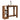 Bartafel met schap 124x46x103,5 cm bewerkt hout oud houtkleurig