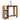 Bartafel met schap 124x46x103,5 cm hout artisanaal eikenkleurig