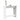 Bartafel 102x50x103,5 cm bewerkt hout wit