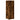 Apothekerskast 40x41x118 cm bewerkt hout gerookt eikenkleurig