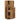 Apothekerskast 40x41x118 cm bewerkt hout oud houtkleurig