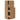Apothekerskast 40x41x118 cm bewerkt hout artisanaal eikenkleur