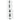 Apothekerskast 30x41x174,5 cm bewerkt hout wit