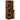 Apothekerskast 40x41x144,5 cm bewerkt hout gerookt eikenkleurig