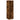 Apothekerskast 40x41x144,5 cm bewerkt hout gerookt eikenkleurig