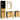 Badkamermeubelsets 4 pcs Zwart en Goud 38 x 33 x 160 cm