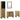 Badkamermeubelset met lade 4 pcs Bruin 38 x 33 x 160 cm