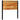 Hoofdeinde 100 cm massief hout acaciahout en ijzer