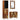 Badkamermeubelset met lade 3 pcs Honingbruin 62 x 33 x 58 cm