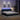 Bedframe met LED zonder matras 200x200 cm stof blauw