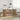 Eettafel 180x90x76 cm bewerkt hout artisanaal eikenkleur