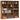 Cd-kast 100x23x89,5 cm bewerkt hout oud houtkleurig