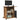 Computerbureau 80x50x75 cm bewerkt hout oud houtkleurig