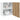 Hangkast Lyon 50x31x60 cm bewerkt hout artisanaal eikenkleur