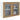 Hangkast Lyon 80x31x60 cm bewerkt hout artisanaal eikenkleurig