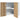 Hanghoekkast Lyon 57x57x60 cm bewerkt hout artisanaal eikenkleur