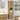 Badkamerwandkast 30x30x130cm bewerkt hout artisanaal eikenkleur