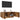 Tv-meubel 100x35x40 cm bewerkt hout oud houtkleurig