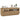 Tv-meubel met LED 100x35x40 cm bewerkt hout artisanaal eiken