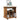 Rolkast 60x45x60 cm bewerkt hout oud houtkleurig