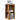 Hoekkast 33x33x67 cm bewerkt hout oud houtkleurig