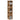 Hoekkast 33x33x165 cm bewerkt hout artisanaal eikenkleur
