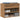 Schoenenbankje 60x30x45 cm bewerkt hout artisanaal eikenkleur
