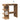 Bartafel met opbergrek 100x48x101,5 cm artisanaal eikenkleurig