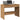 Bureau 101x50x76,5 cm bewerkt hout artisanaal eikenkleur