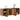 Tv-meubel 130x35x50 cm bewerkt hout oud houtkleurig