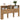 Hoofdbordkast Artisan Eiken 180x19x103,5 cm Bewerkt Hout