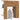 Halmeubel 97,5x37x99 cm bewerkt hout artisanaal eikenkleurig