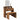Kaptafelkruk 70x35x45 cm bewerkt hout oud houtkleurig