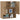 Wandkast 60x31x70 cm bewerkt hout artisanaal eikenkleur