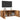 Tv-meubel wandgemonteerd 100x30x41 cm oud houtkleurig