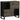 Dressoir 80x33x75 cm massief mangohout zwart
