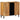 Dressoir met plank Bruin 90 x 33 x 75 cm Massief acaciahout
