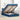 Bed met matras 120x200 cm stof blauw