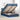 Bed met matras 120x200 cm stof blauw