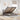 Bed met matras 140x190 cm stof taupe