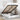 Bed poef met matrassen en LED's 120x190cm kunstleer zuiver wit