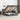 Bed poef met matrassen en LED's 140x200cm kunstleer grijs