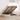 Bed poef met matras en LED's 120x190 cm stof crèmekleurig
