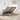 Bed poef met matras en LED's stof 140x190 cm lichtgrijs