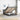 Bed poef met matras en LED's stof 140x190 cm donkergrijs