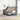 Bed poef met matras en LED's 140x200 cm stof donkergrijs